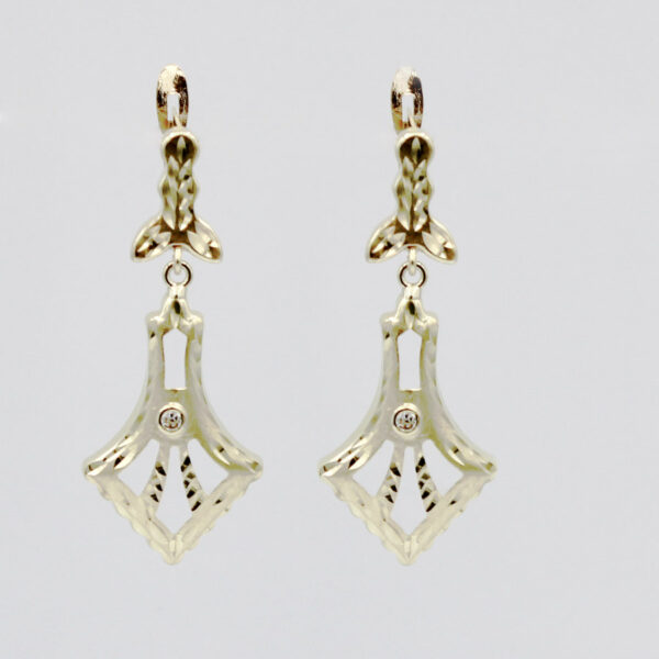 Pendientes largos Cordobeses en Oro 18 k