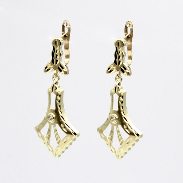 Pendientes largos Cordobeses en Oro 18 k