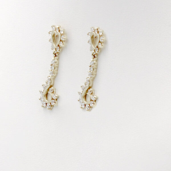 Pendientes largos cordobeses en Oro 18k