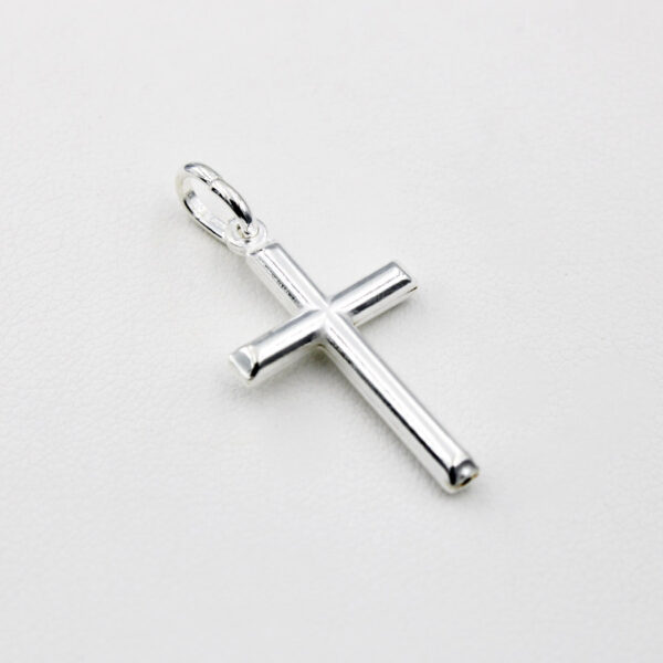 Cruz de tubo en Plata Ley 925