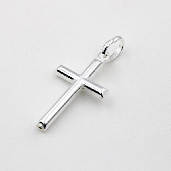 Cruz de tubo en Plata Ley 925