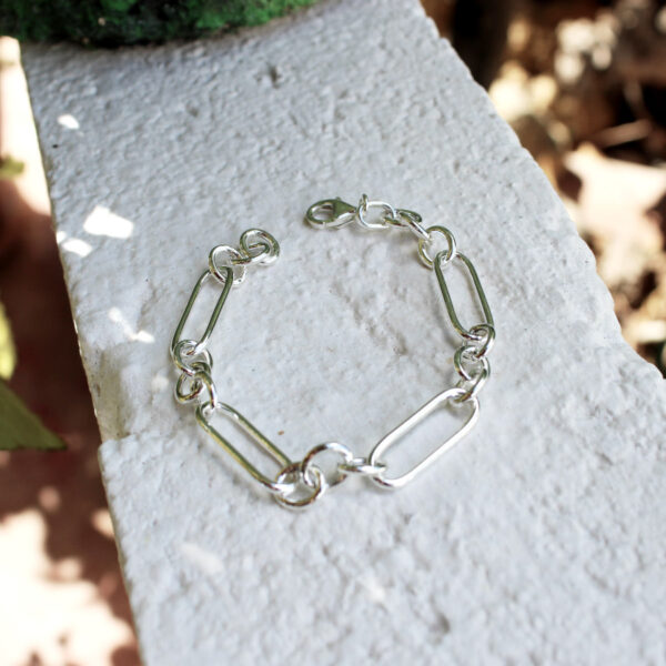 Pulsera eslabones en Plata Ley 925 - Imagen 4