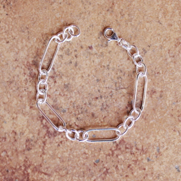 Pulsera eslabones plata ley 925