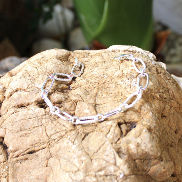 Pulsera eslabones en Plata ley 925 - Imagen 2