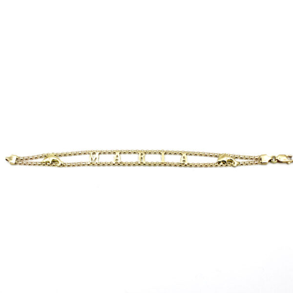 Pulsera Nombre Maria en Oro 18k