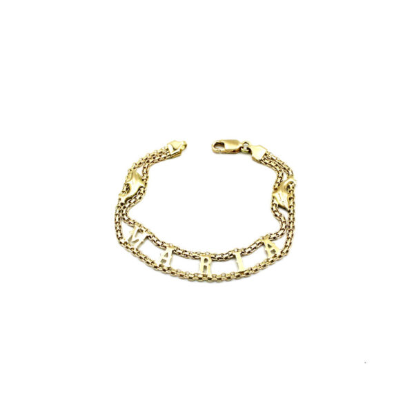 Pulsera Nombre Maria en Oro 18k - Imagen 3