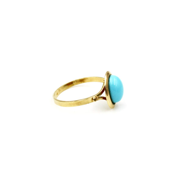 Sortija de Turquesa en Oro 18k - Imagen 3
