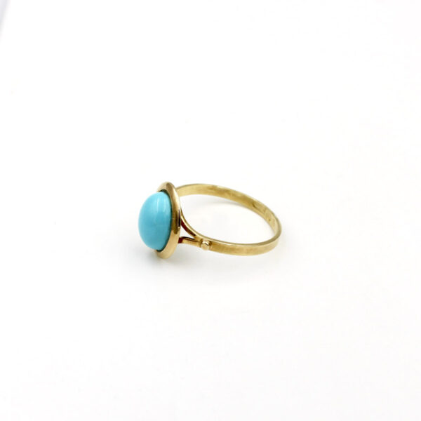 Sortija de Turquesa en Oro 18k