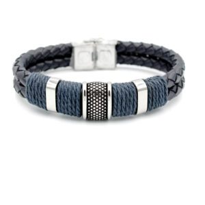 Pulsera DUWARD DT3038.05 en Piel y Acero. Hombre