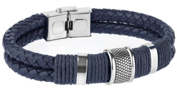 Pulsera DUWARD DT3038.05 en Piel y Acero. Hombre