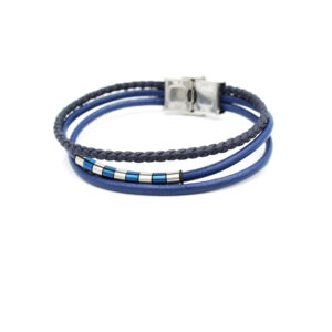 Pulsera DUWARD. DT3077.05 En Piel y acero Tres Hilos