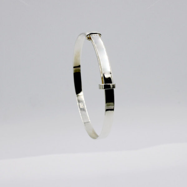 Pulsera Rígida Plana en Plata Ley 925 - Imagen 3