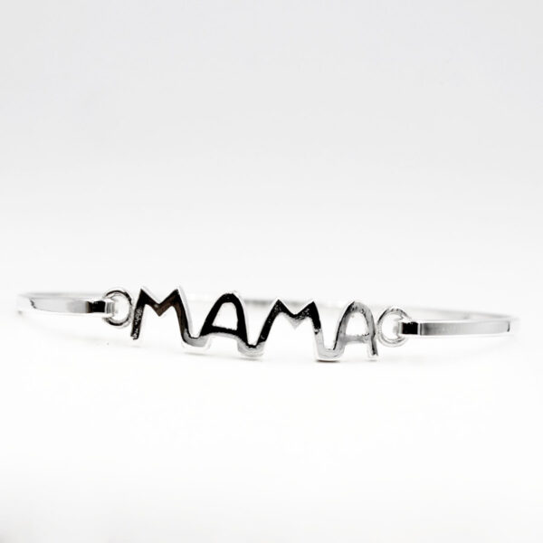 Pulsera Mamá rígida en Plata Ley 925