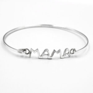 Pulsera Mamá rígida en Plata Ley 925