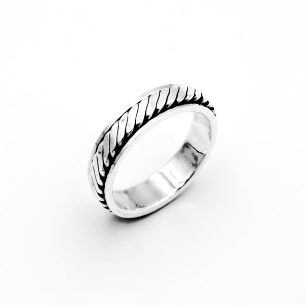 Anillo Antiestrés en Plata de Ley 925 - Imagen 2