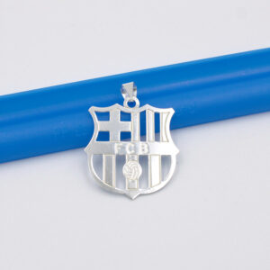 Colgante Club Futbol BARCELONA en Plata Ley