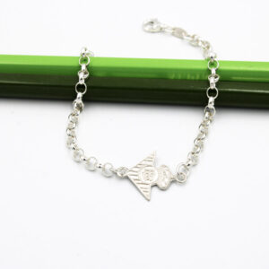 Pulsera del Betis en Plata Ley con escudo
