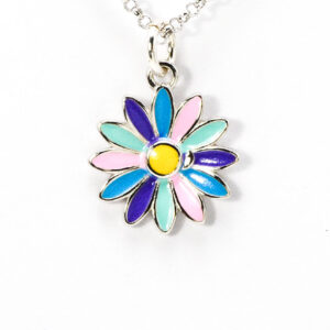 Gargantilla Margarita colores en Plata Ley 925 Rodiada
