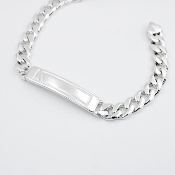 Esclava Barbada Italiana en Plata Ley 925