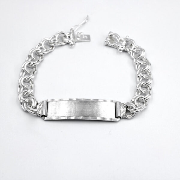 Esclava para hombre modelo Húngara en Plata Ley