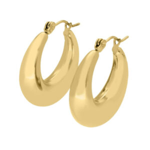 Aros en acero dorado. marca Liska. CH114A-D