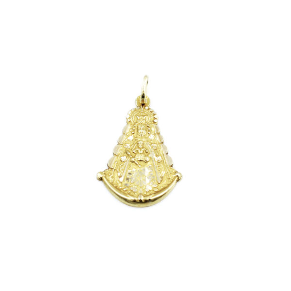 Medalla Virgen del Rocio en Silueta Oro 18k 20x30mm