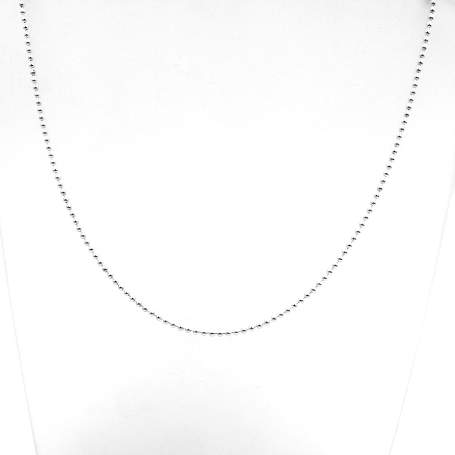 Original Cadena con Bolas seguidas de 1,5 mm de grueso y 40 cm de largo. Un diseño moderno que utilizaras también como gargantilla