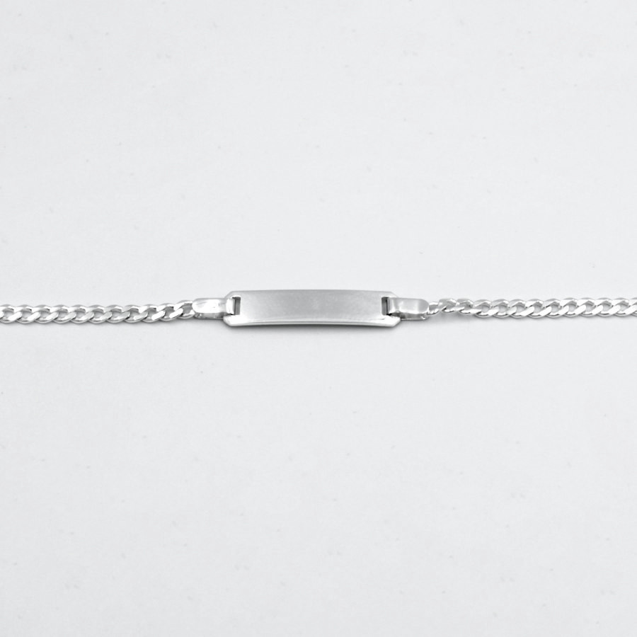 Esclava Bebé modelo Barbada en Plata Ley