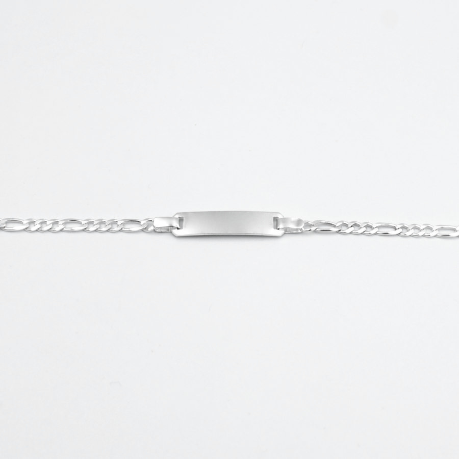 Esclava Bebé modelo Fígaro en Plata Ley