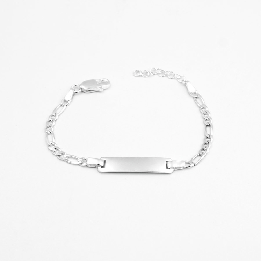 Esclava Bebé modelo Fígaro en Plata Ley