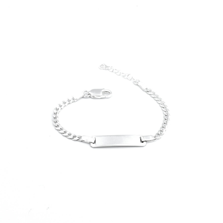 Esclava Bebé modelo Barbada en Plata Ley