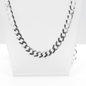 Cadena modelo Barbada en Plata de Ley 925.