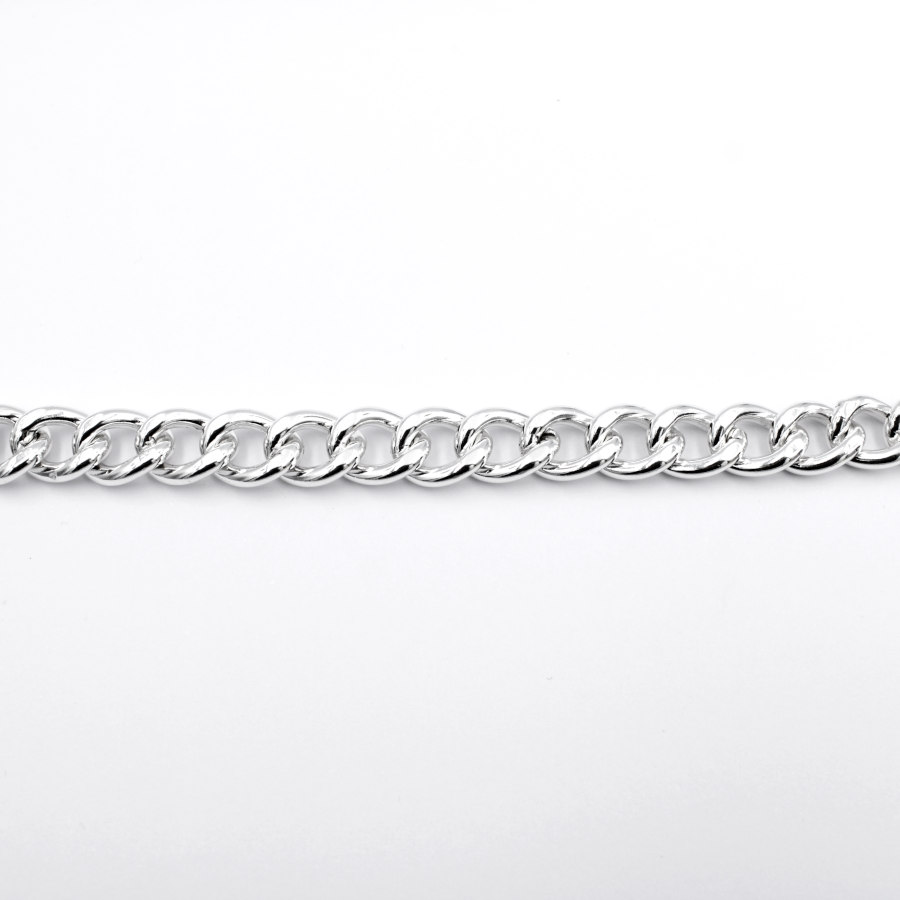 Pulsera Barbada Gruesa y maciza de Plata Ley 925