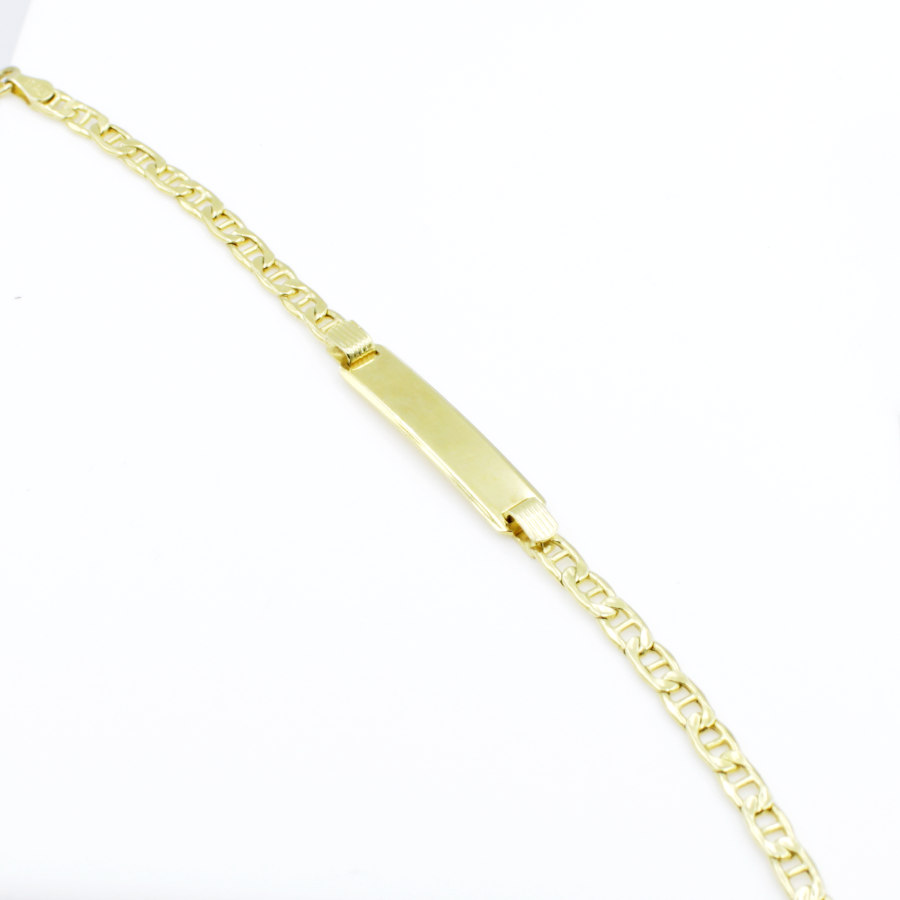 Esclava Modelo Barco en Plata de Ley Chapada dorada