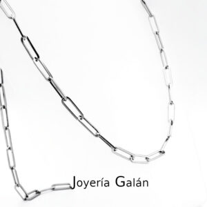 Cadena modelo Bilbao 5 mm en ACERO. 60 cm