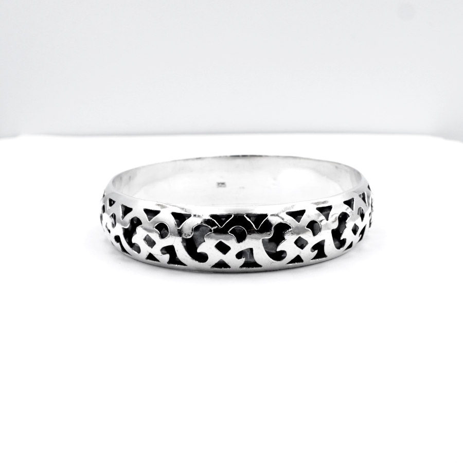 Pulsera Caña Calada en Plata ley 925