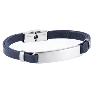 Pulsera Duward DT3043.05 para Hombre de acero y piel azul