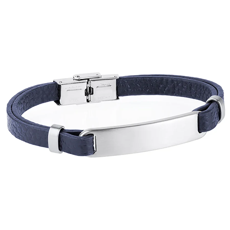 Pulsera Duward DT3043.05 para Hombre de acero y piel azul